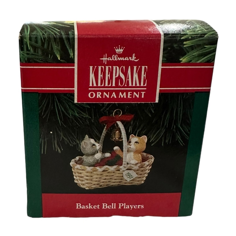 Hallmark Keepsake Christmas Ornament‎ “Basket Bell Players” 1991